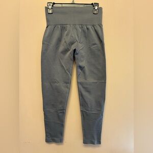 HALARA Large Gray High Waisted Tummy Control Butt Lifting Leggings, Leg Sculping